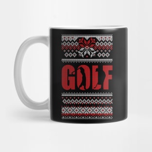Golf Ugly Christmas Mug